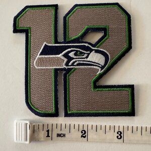 Seattle Seahawks 12th Man Standing Patch Iron On or Sew-on NFL